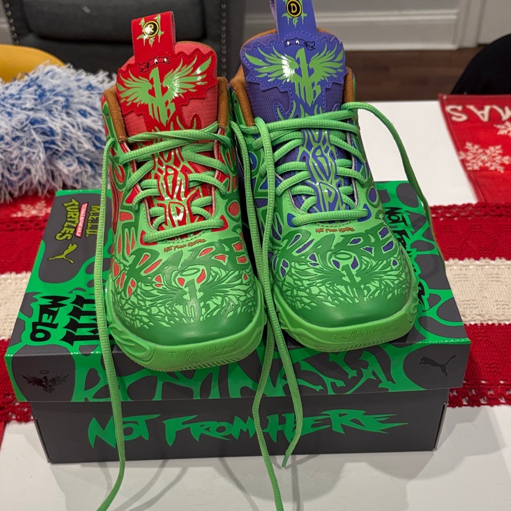 Puma Multicolor Graphic Basketball Shoes - Picture 1 of 1